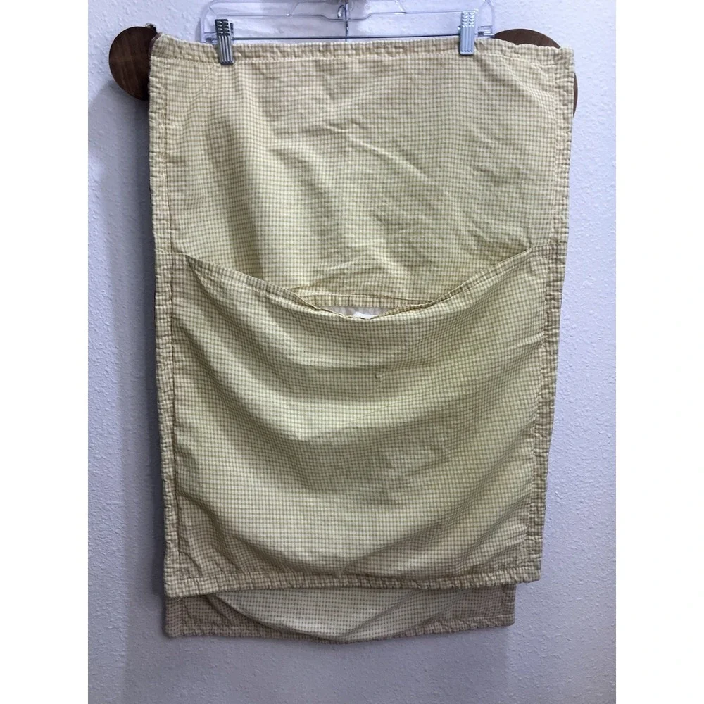 2 Vintage Patchwork Quilted Shams Floral Yellow Burgundy Quaint Cottagecore